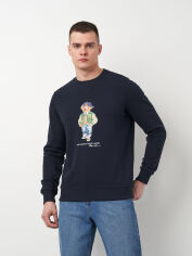 Акція на Світшот чоловічий Polo Ralph Lauren 11420.3 M Темно-синій від Rozetka