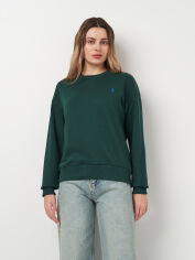 Акція на Світшот жіночий Polo Ralph Lauren 11426.2 XL Зелений від Rozetka