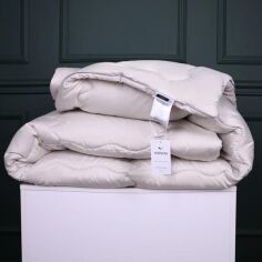 Акція на Ковдра MirSon шовкова Демі №1060 Silver Cloud 140x205 см від Rozetka
