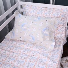 Акція на Простирадло MirSon Poplin Line Kids 07 Rabbits 150х220 см від Rozetka