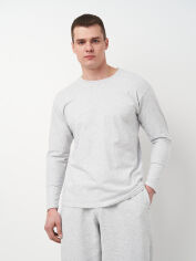 Акція на Лонгслів чоловічий Fruit of the loom 061038094 L Світло-сірий меланж від Rozetka