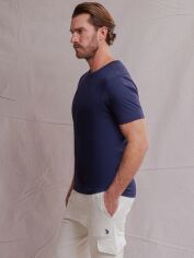 Акція на Футболка бавовняна довга чоловіча U.S. Polo Assn 11A531-2U00A(Classic Navy) M Темно-синя від Rozetka