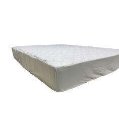 Акція на Наматрасник стеганый Defender Standart Family Sleep бежевый 120х200 см від Podushka