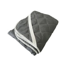 Акція на Наматрасник стеганый Defender Light Family Sleep темно-серый 120х190 см від Podushka