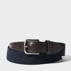 Акція на Ремінь Uniqlo 190048041 L (110 см) Синій/Коричневий від Rozetka