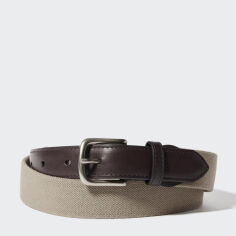 Акція на Ремінь Uniqlo 123281999 L (111 см) Бежевий/Коричневий від Rozetka