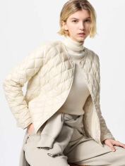 Акція на Куртка демісезонна коротка жіноча UNIQLO 79837321 2XL Молочна від Rozetka