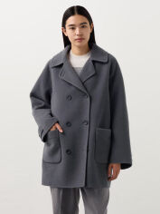 Акція на Пальто осіннє жіноче UNIQLO 366599595 XS Сіре від Rozetka