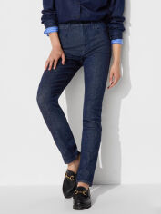 Акція на Джинси Slim Fit жіночі Uniqlo 282846459 25 Сині від Rozetka