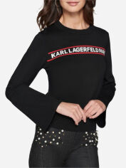 Акція на Джемпер жіночий Karl Lagerfeld 140772905 S Чорний від Rozetka