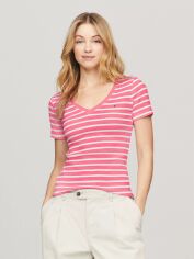 Акція на Футболка бавовняна жіноча Tommy Hilfiger 52731683 XS Рожева від Rozetka
