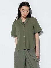 Акція на Сорочка жіноча UNIQLO 514457815 S Зелена від Rozetka