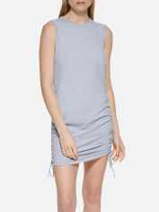 Акція на Сукня коротка літня жіноча Calvin Klein 609468739 XL Сіра від Rozetka