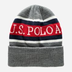 Акція на Шапка чоловіча U.S. Polo Assn 950304163 One Size Сіра від Rozetka