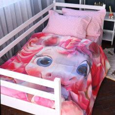Акція на Подростковое постельное белье Kids Time 17-0715 Dreamy Pink Unicorn ranforce-elite MirSon Подростковый комплект від Podushka