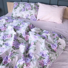 Акція на Постельное белье 17-0711 Delicate Blossoms бязь MirSon Семейный комплект пододеяльник 160х220 см від Podushka