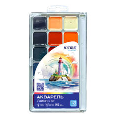 Акція на Краски акварельные медовые 18 цветов Classic Kite K-066 від Podushka