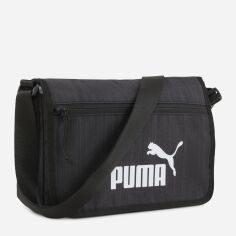 Акція на Спортивна сумка крос-боді через плече жіноча тканинна Puma Base Crossbody Bag 09134601 Чорна від Rozetka