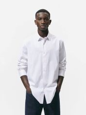 Акція на Сорочка бавовняна чоловіча Zara 3562353620c16 S Біла від Rozetka
