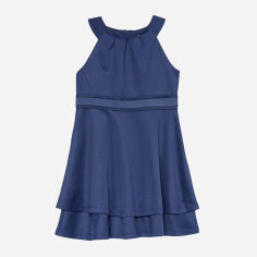 Акція на Дитяче літнє плаття для дівчинки Calvin Klein 48321374 122 см Синє від Rozetka