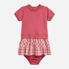 Акція на Дитячий комплект (сукня + труси) для дівчинки Ralph Lauren 174146805 74 см Рожевий від Rozetka