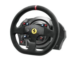 Акция на Руль и педали Thrustmaster для PC/PS3/PS4/PS5 T300 Ferrari Integral RW Alcantara edition (4160652) от MOYO