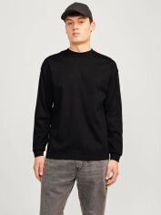 Акція на Лонгслів чоловічий Jack & Jones 12256422 2XL Чорний від Rozetka