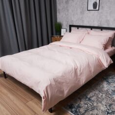 Акція на Комплект постільної білизни Moon&Star King Size 220x240 наволочки 2х40х60 Бязь Gold Люкс Soft Rose (MS-820006930) від Rozetka