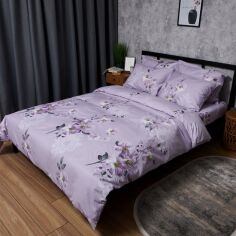 Акція на Комплект постільної білизни Moon&Star King Size 220x240 наволочки 2х40х60 Satin Elit Floral Mist (MS-820008330) від Rozetka