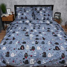 Акція на Підковдра Moon&Star Бязь Gold Люкс Feline Fun Двоспальна 175 x 210 см (MS-870000647) від Rozetka