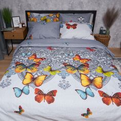 Акція на Підковдра Moon&Star Мікросатин Premium Butterfly Dream Євро 200 x 220 см (MS-870000908) від Rozetka