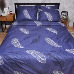 Акція на Підковдра Moon&Star Мікросатин Premium Night Feathers Полуторна Євро 160 x 220 см (MS-870000881) від Rozetka