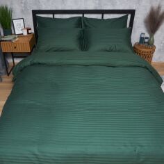 Акція на Підковдра Moon&Star Satin Stripe Mystic Green Полуторна 143 x 210 см (MS-870000975) від Rozetka