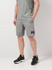 Акція на Шорти короткі чоловічі Puma Ess Big No. 1 Logo Shorts 10" 68259603 S Medium Gray Heather від Rozetka