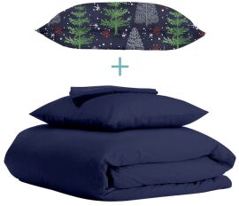 Акція на Комплект Cosas Підлітковий 160x220 Ranfors Blue + подарунок наволочка Winter Wood Night від Rozetka