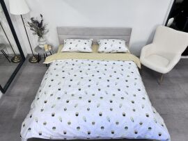 Акція на Комплект постільної білизни Ecotton полуторний 147x210 см 24310 сатин від Rozetka