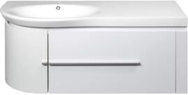 Акція на Тумба підвісна Devit Fly 0022120 з умивальником 116.5 см від Rozetka