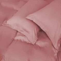Акція на Простирадло на гумці MirSon Tencel №02 Pink 140x190 см від Rozetka