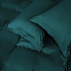 Акція на Простирадло на гумці MirSon Tencel №07 Emerald 160x190 см від Rozetka