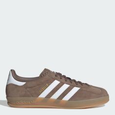 Акція на Чоловічі кеди низькі Adidas Gazelle Indoor JQ0175 41.5 (7.5UK) 26 см Earstr/Ftwwht/Goldmt від Rozetka