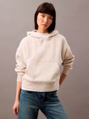 Акція на Худі тепле жіноче Calvin Klein Archive Logo Fleece 11160255 M Бежеве від Rozetka
