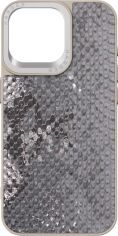 Акція на Панель Harder Snake Pattern для Apple iPhone 15 Pro Max Grey Silver від Rozetka