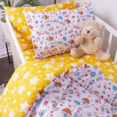 Акція на Простирадло на резинці MirSon Бязь Kids Time 18-0002 Sweet Home висота 25 см 90х200 см від Rozetka