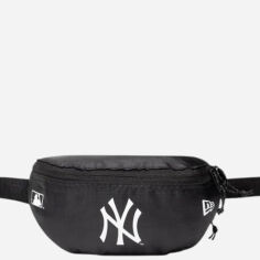 Акція на Сумка на пояс бананка тканинна New Era MLB Mini Waist Bag Neyyan Blkwhi 60137393 Чорна від Rozetka