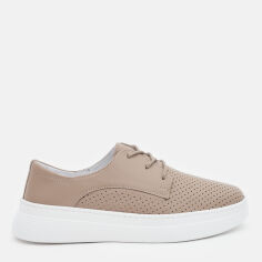 Акція на Жіночі туфлі зі шкіри Prime Shoes 95-133-10623 36 23.5 см 133 Beige Leather від Rozetka