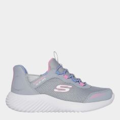 Акція на Дитячі кросівки для дівчинки Skechers Bounder 303585L GRY 32 Сірі від Rozetka
