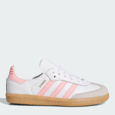 Акція на Дитячі кеди для дівчинки Adidas Originals Samba Og C JP5484 31 Ftwwht/Sepisp/Gum3 від Rozetka