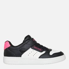 Акція на Дитячі кеди для дівчинки Skechers Quick Street 310241L BKWP 33.5 Білий/Чорний від Rozetka