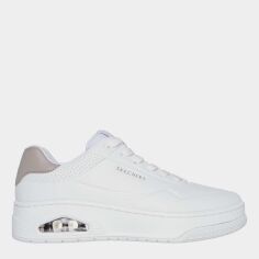 Акція на Жіночі кеди низькі Skechers 177705 WHT 39 (9US) 26 см Білі від Rozetka