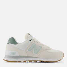 Акція на Жіночі кросівки New Balance 574 WL574CGR 38 (7.5US) 24.5 см Біло-зелені від Rozetka